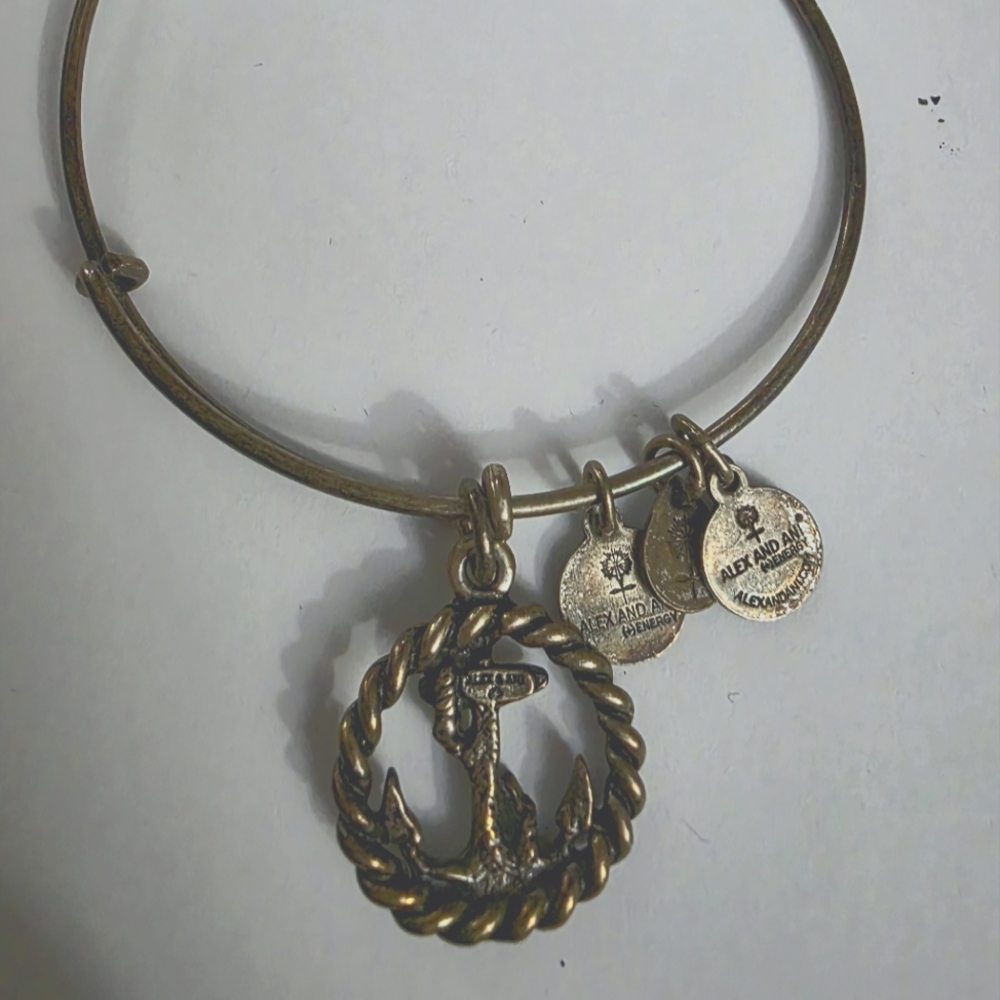 Alex & Ani Anchor Charm Bangle